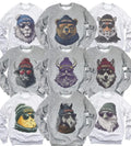 Spirit Animal Football Graphic Sweatshirt – Retro Game Day City Animal Sports Pullover
