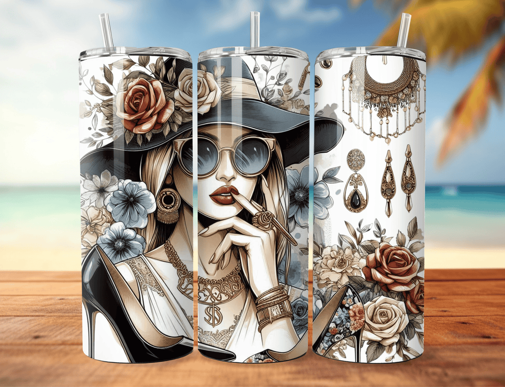 Vintage Elegant Woman Tumbler