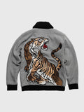 Japanese Tiger Embroidered Cardigan - Sublimation Jacket ( Recreated Edition )