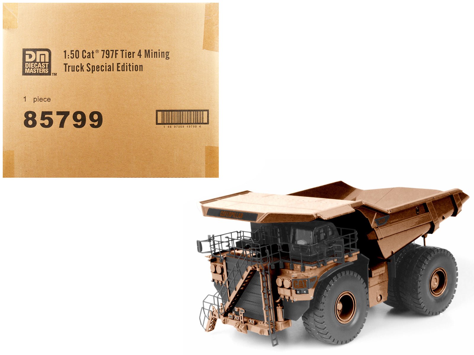 CAT Caterpillar 797F 4 Tier Mining Truck Copper Finish Special Edition "Commemorative" Series 1/50 Diecast Model by Diecast Masters  free shipping USA