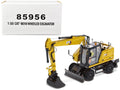 CAT Caterpillar M318 Wheeled Excavator Yellow with Operator "High Line" Series 1/50 Diecast Model by Diecast Masters  free shipping USA