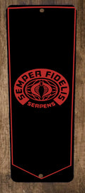 GI Joe Cobra Semper Fidelis Serpens 4x12 Metal Wall Sign