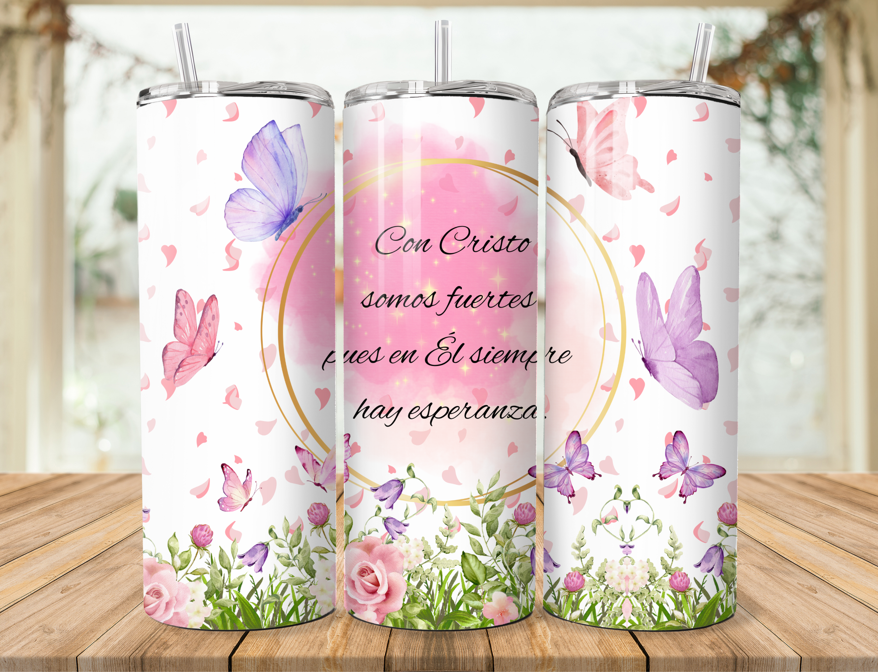 Con Cristo Somos Fuertes (We are Stronger with Christ) Tumbler