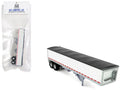 Covered Grain Trailer White with Black Tarp 1/87 (HO) Plastic Model Car by HO Logistics  free shipping USA