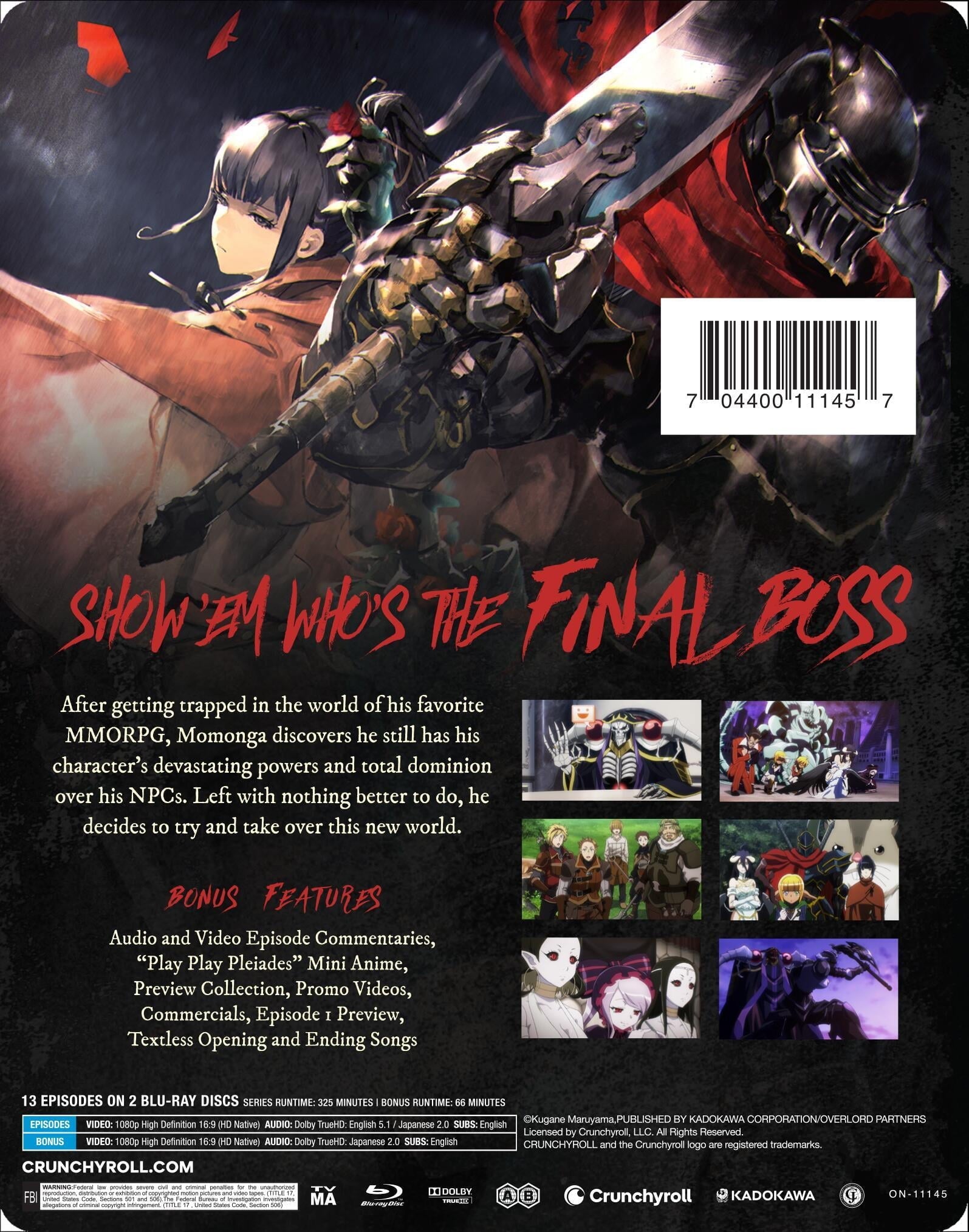 Overlord: Season 1 - Limited Edition Steelbook (Blu-ray)