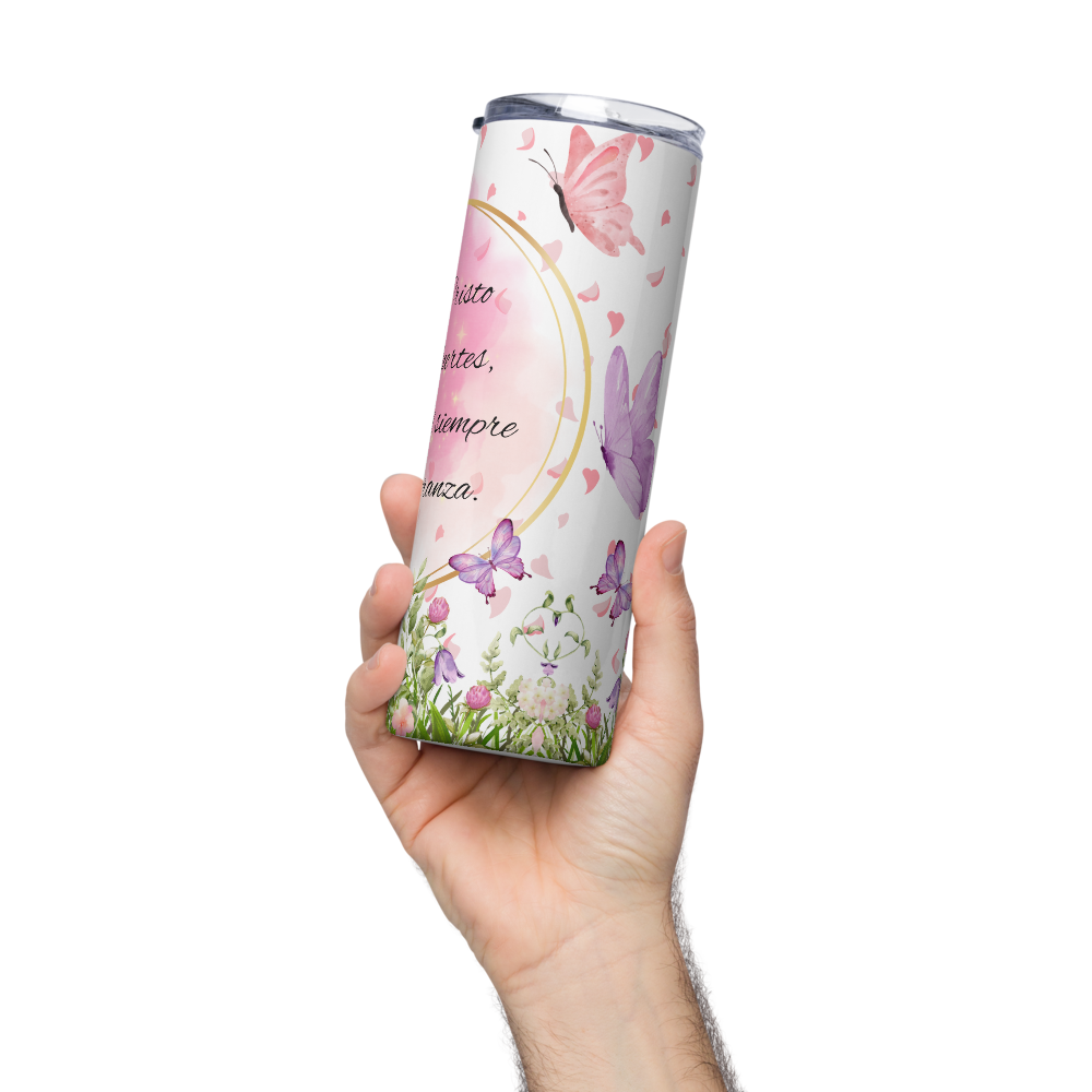 Con Cristo Somos Fuertes (We are Stronger with Christ) Tumbler