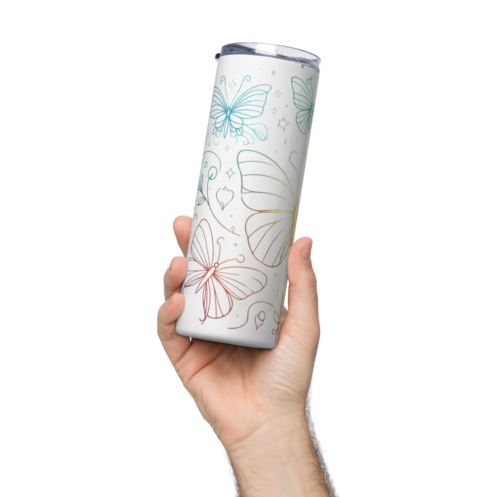 Personalized Butterfly Tumbler