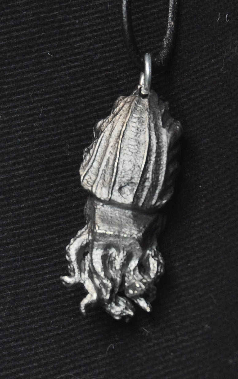 Cuttlefish Pendant | Gothic Necklace, Nautical Creature Pendant, Octopus Lovers Gift |Handmade Pendant, Lovecraft Jewelry, Animal Accessory