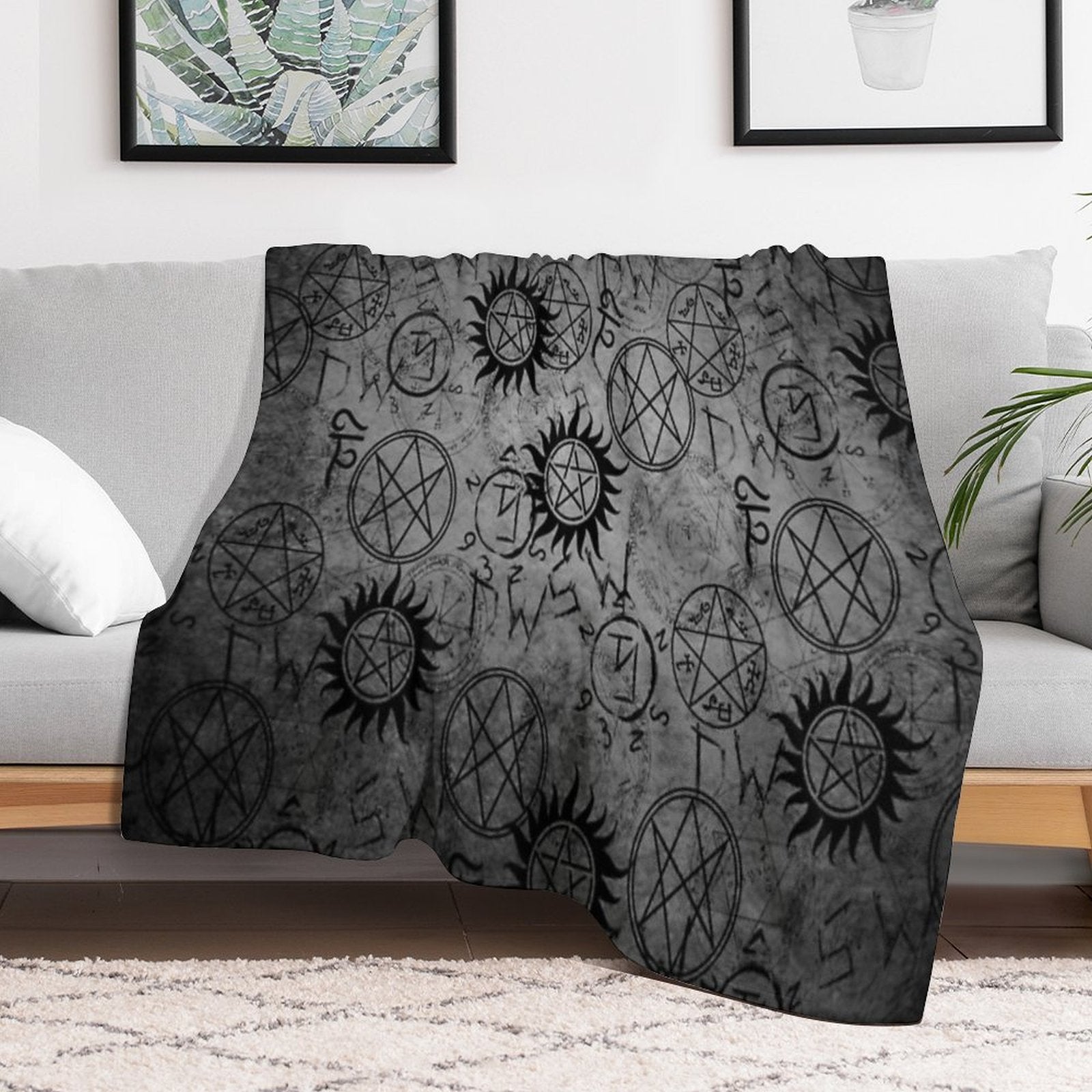 Supernatural Grey Throw Blanket