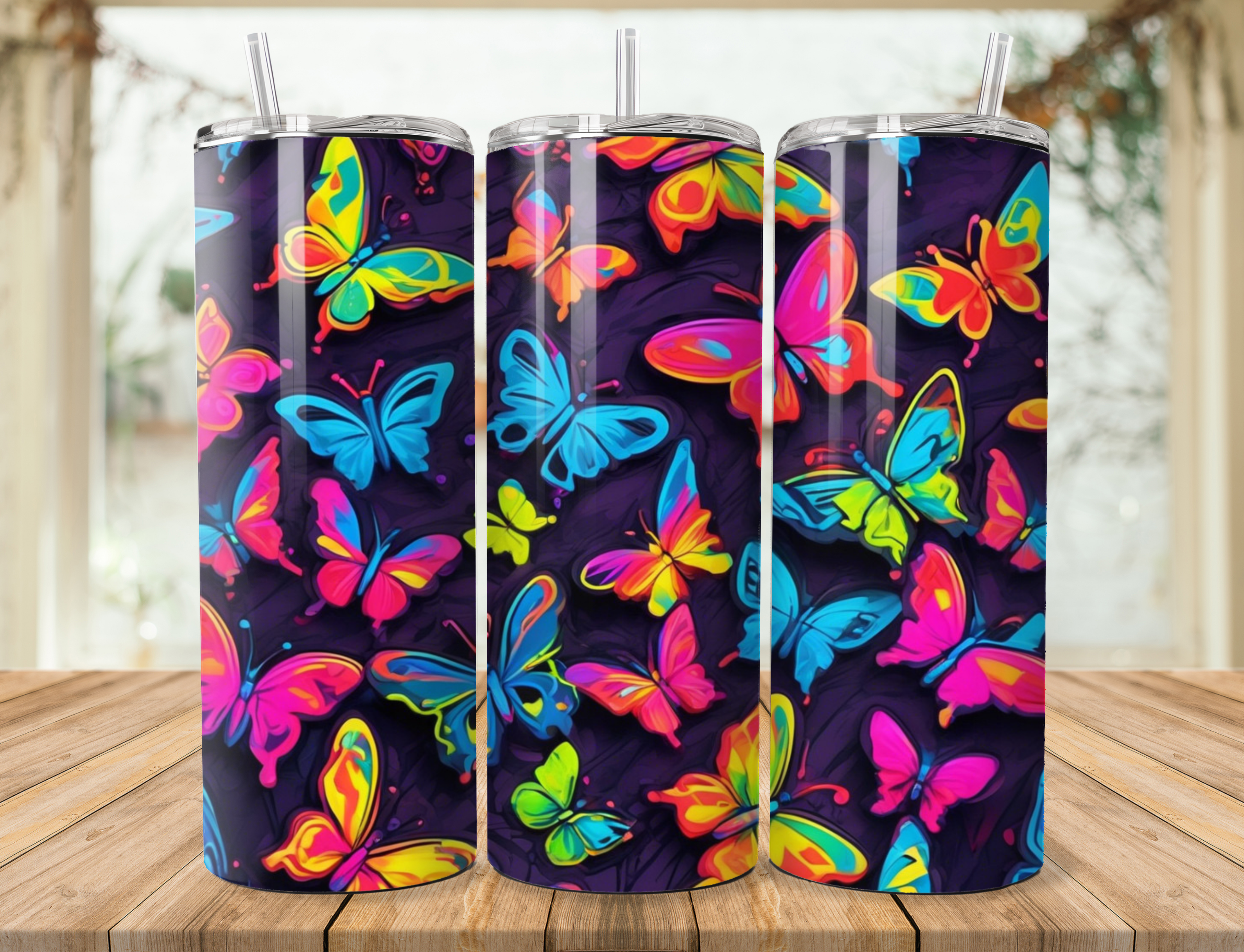 Butterfly Metal Tumbler