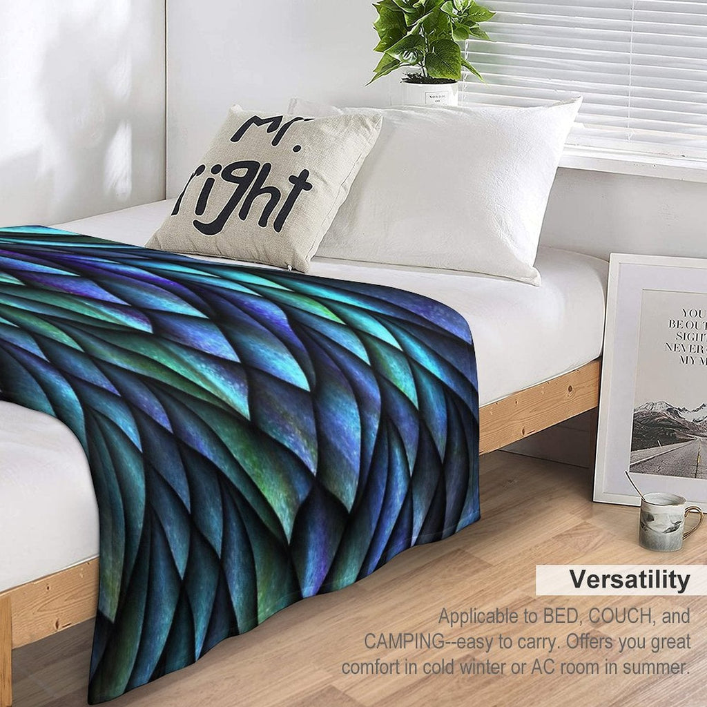 Dragon Scales Throw Blanket