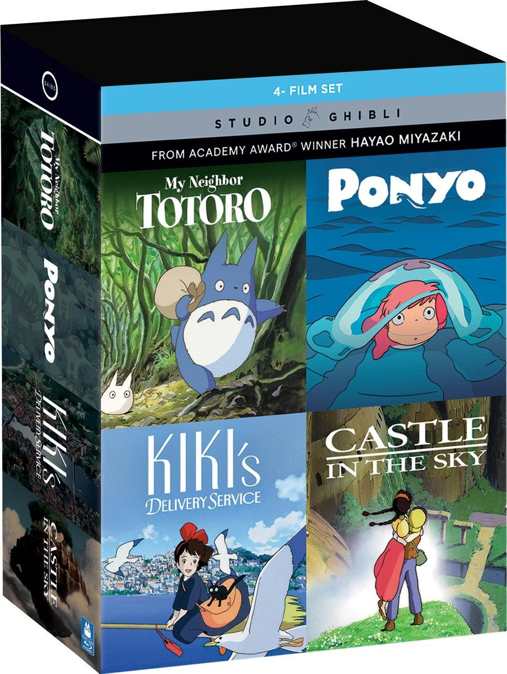Limited Edition 4-Movie Studio Ghibli Collection: My Neighbor Totoro - Ponyo - Kiki's Delivery Service - Castle In The Sky (Blu-ray + DVD)
