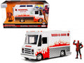 Deadpool Taco Truck with Deadpool Diecast Figurine "Marvel" Series 1/24 Diecast Model by Jada  free shipping USA