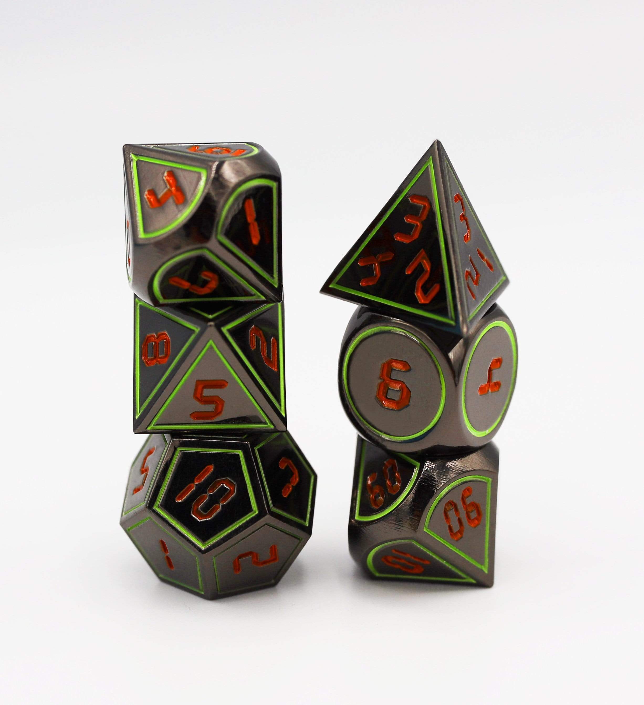 Digital Midnight Metal Lime with Red RPG Set