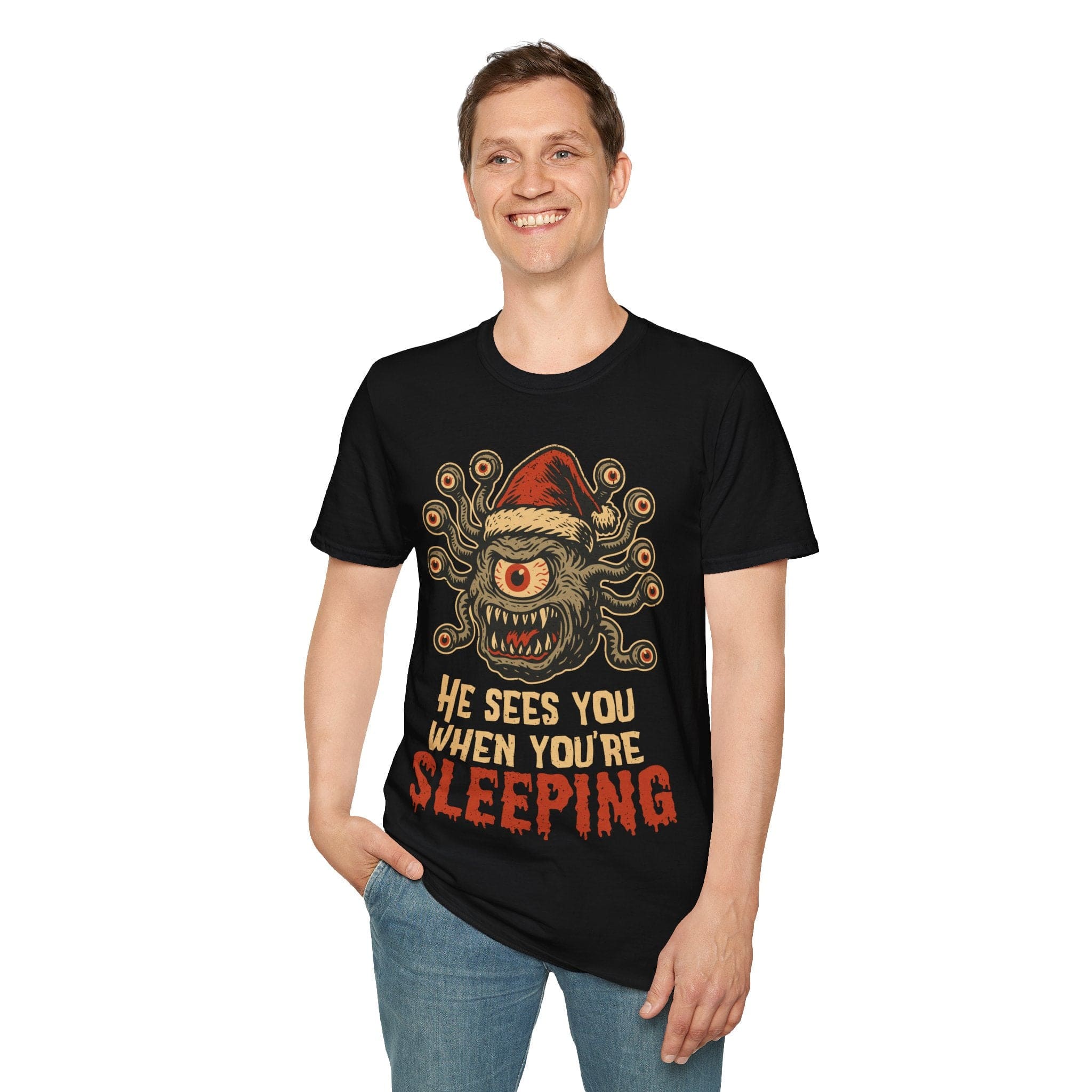 D&D Christmas Beholder T-Shirt