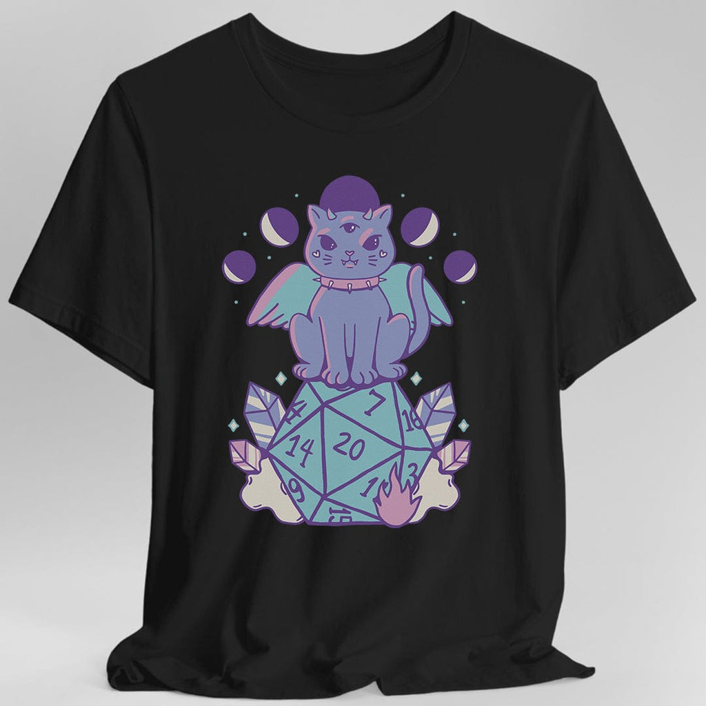D&D Cute Cat D20 T-shirt