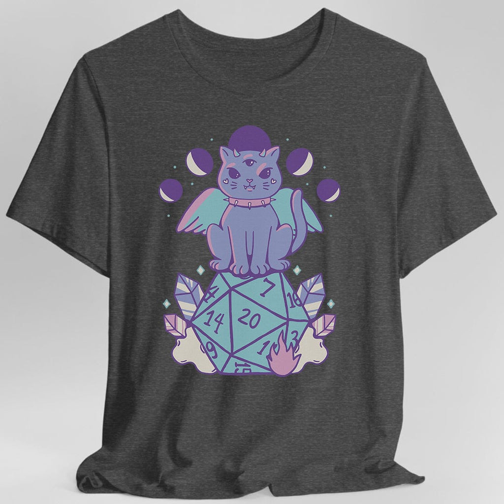 D&D Cute Cat D20 T-shirt