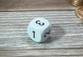 Opaque White /black 16mm d3 (d6 w/ 1-2-3 twice) White/black (SOLD PER PIECE)