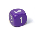 Opaque Purple/white 16mm d3 (d6 w/ 1-2-3 twice) Purple /white (SOLD PER PIECE)