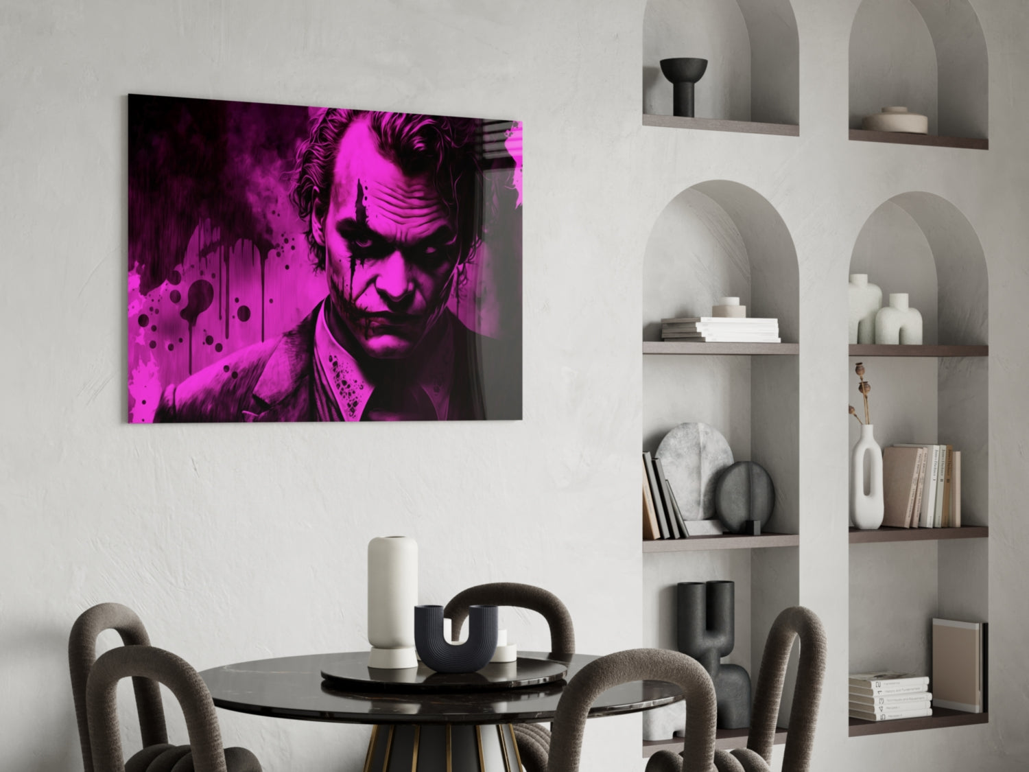 Joker Glass Wall Art  || Designer Collection