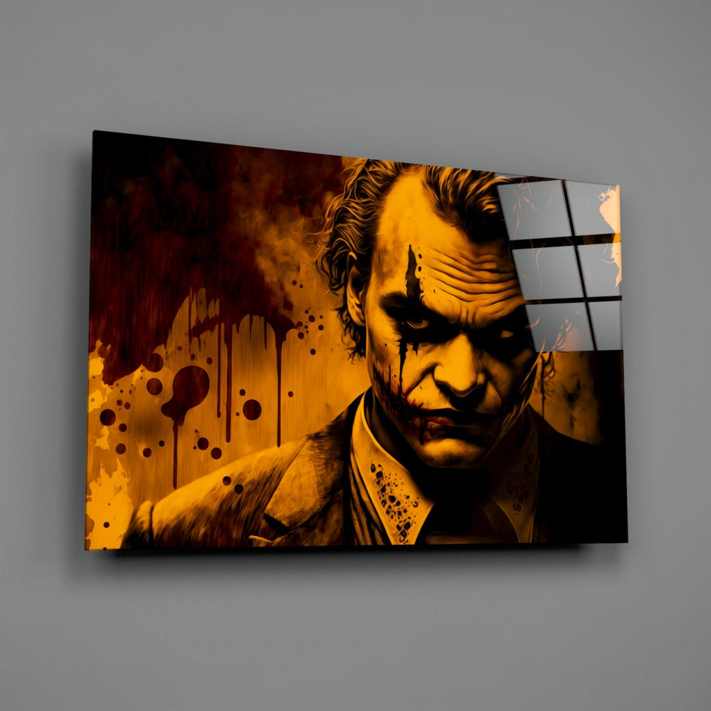 Joker Glass Wall Art  || Designer Collection