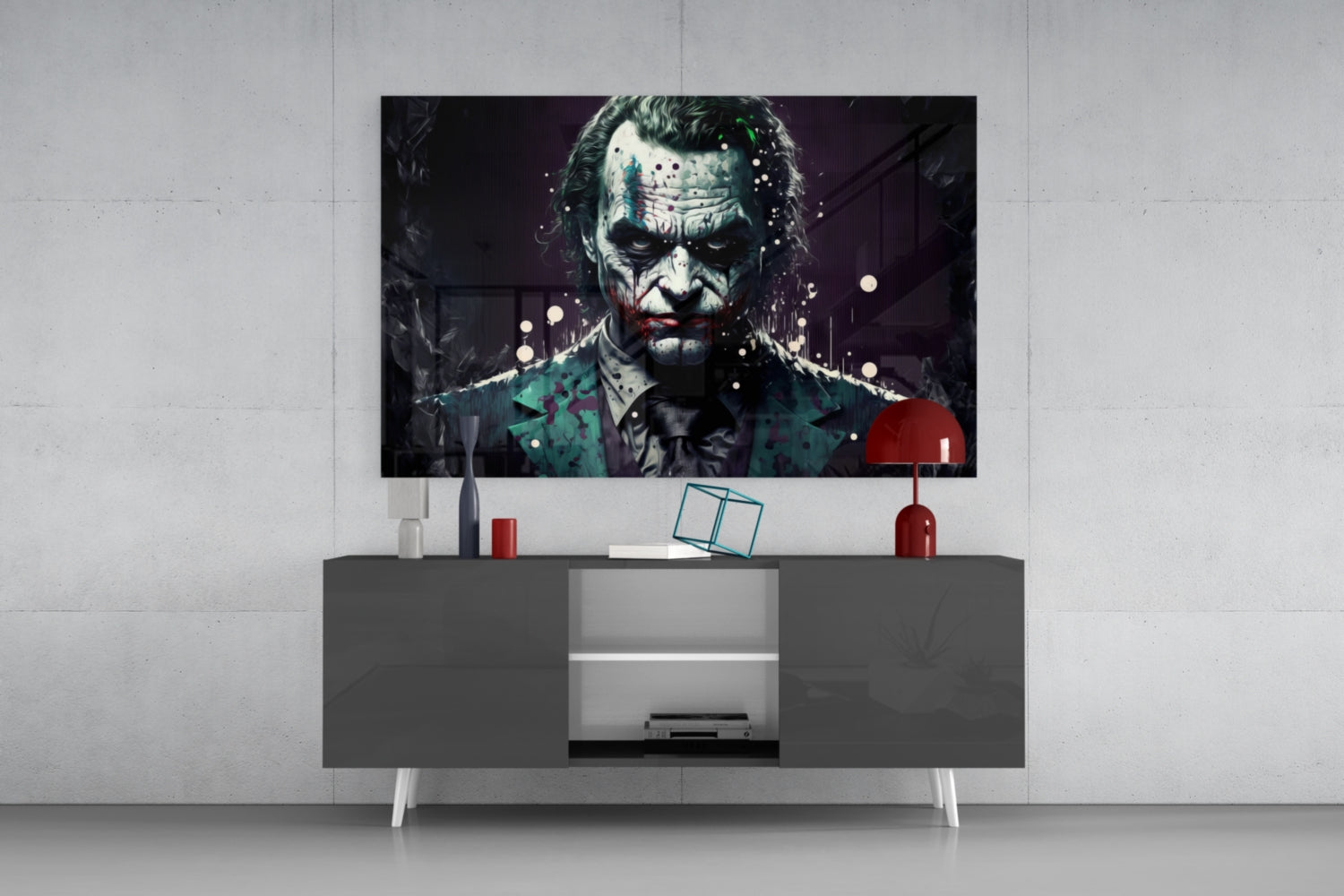 Joker Glass Wall Art  || Designer Collection