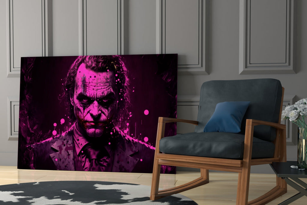 Joker Glass Wall Art  || Designer Collection