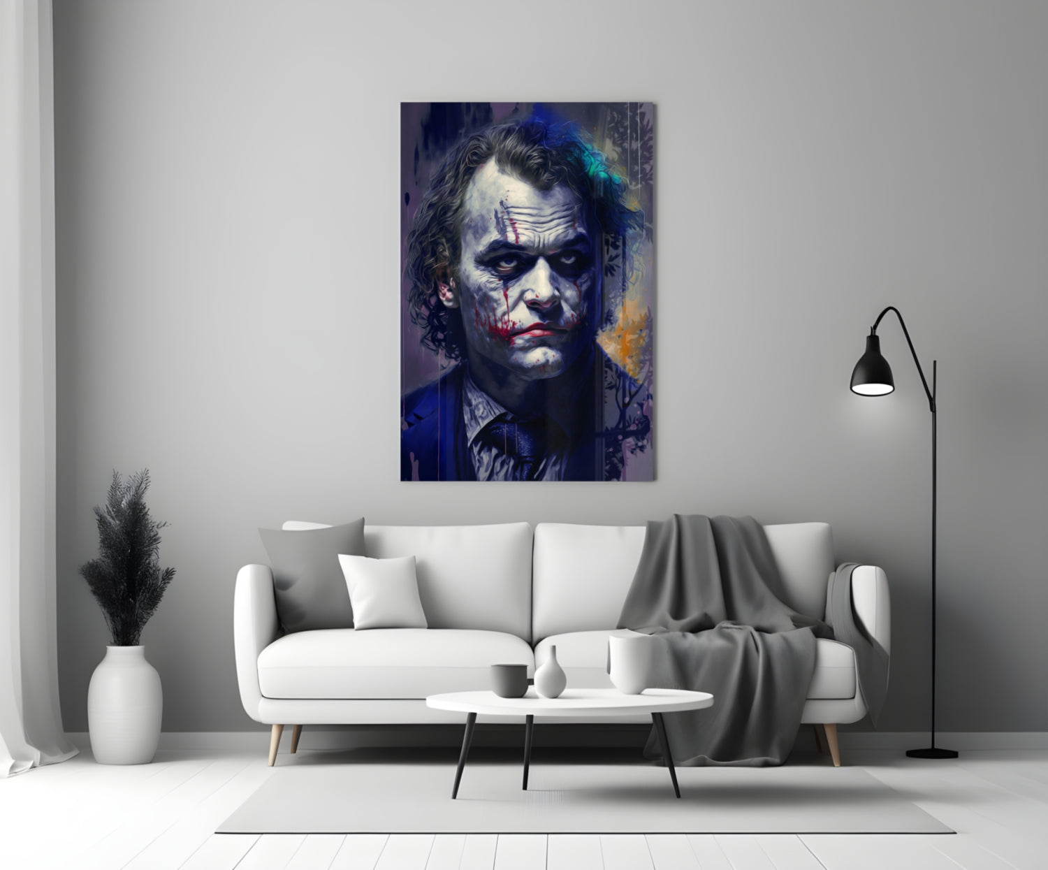Joker Glass Wall Art  || Designer Collection
