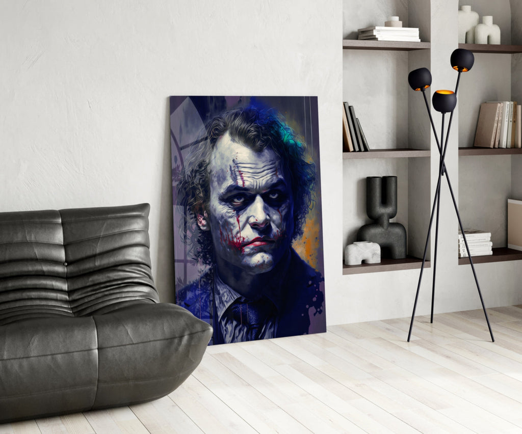 Joker Glass Wall Art  || Designer Collection