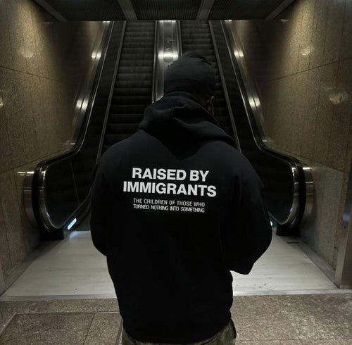 "Raised By Immigrants" Hoodie – Hispanic Heritage Pride