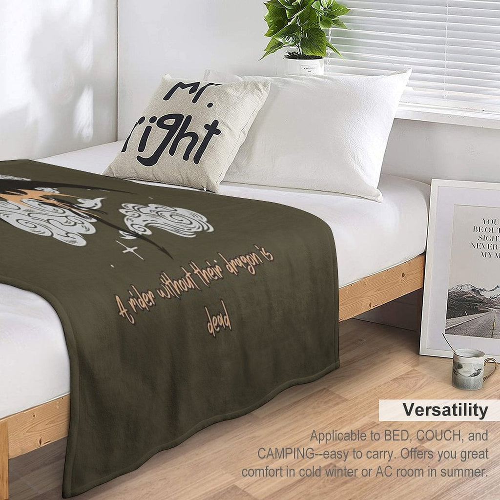 Dragon Without Rider - Tragedy, Rider Without Dragon - Dead Throw Blanket