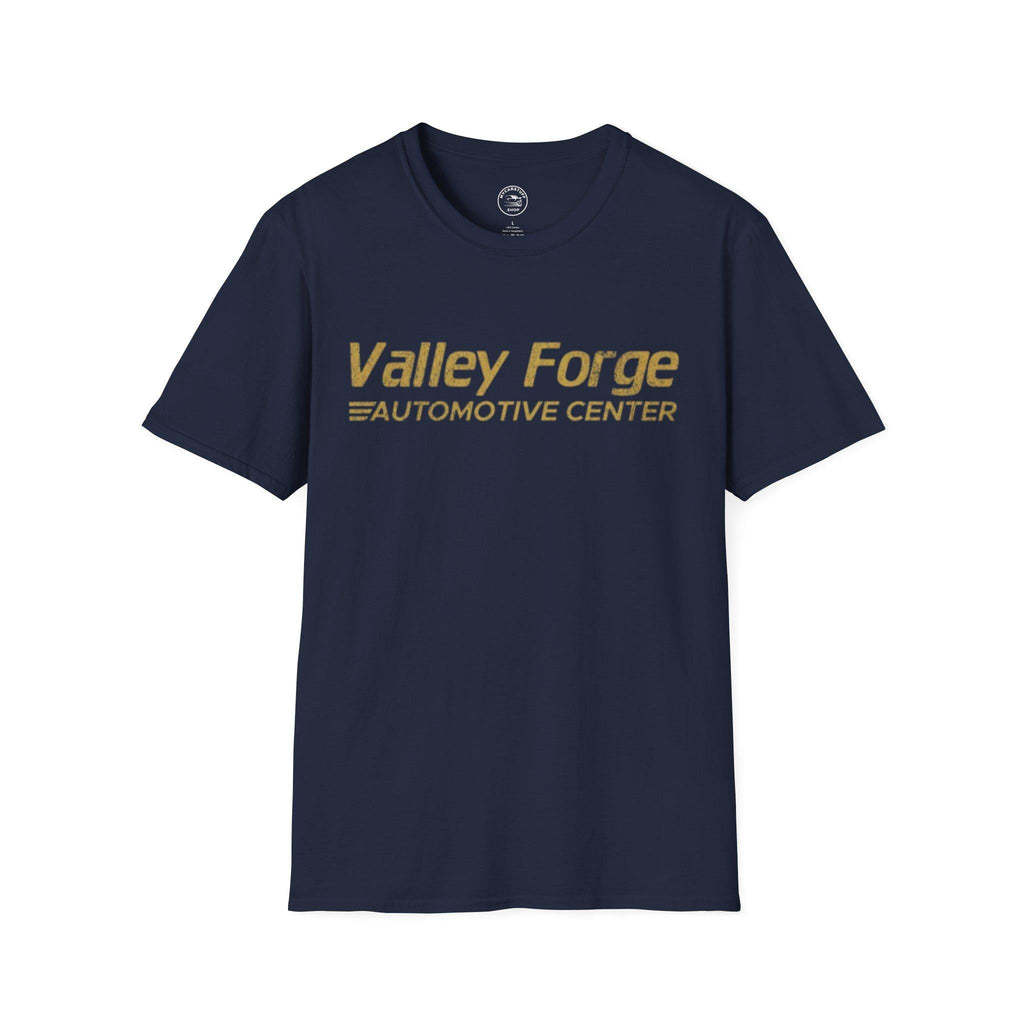 Valley Forge Automotive Center T-Shirt – Unisex Softstyle Tee for Car Lovers & Garage Fans
