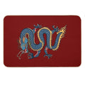 TIBETAN DRAGON RUG-red Bath Mat