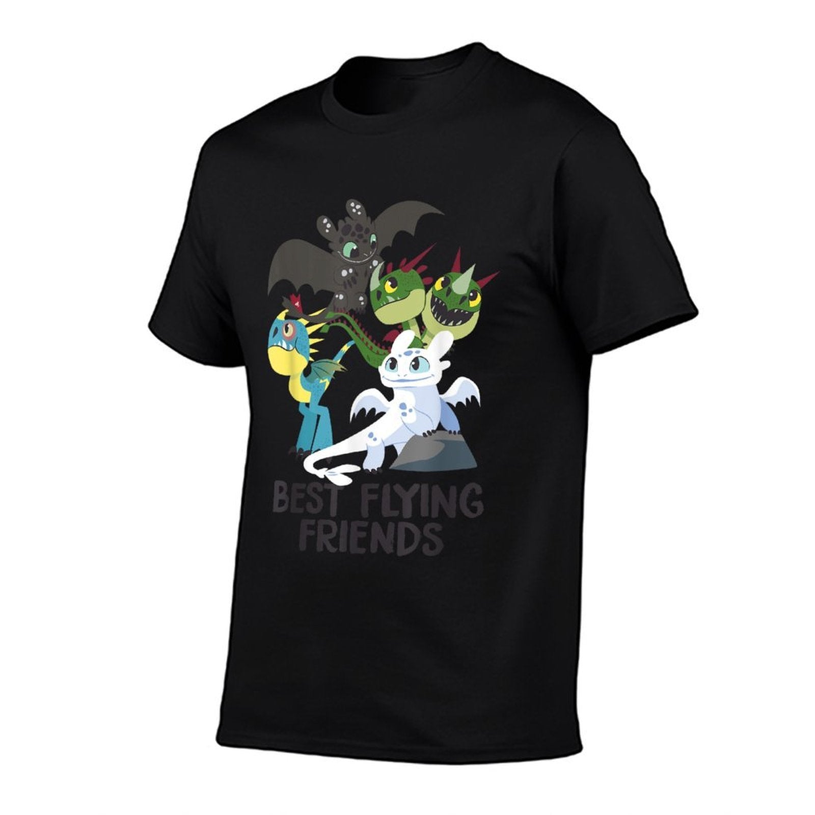 How to Train Your Dragon 3 Hidden World Best Friends  Ribbed Collar T-Shirt