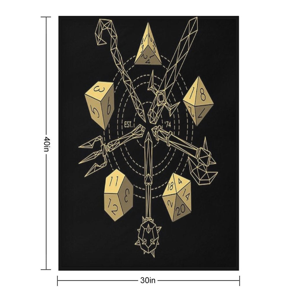 Dungeons & Dragons - Choose Your Weapon Throw Blanket