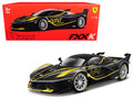 Ferrari FXX-K #44 Black with Yellow Stripes "Signature Series" 1/18 Diecast Model Car by Bburago  free shipping USA