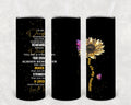 To My Daughter 20 oz Skinny Tumbler