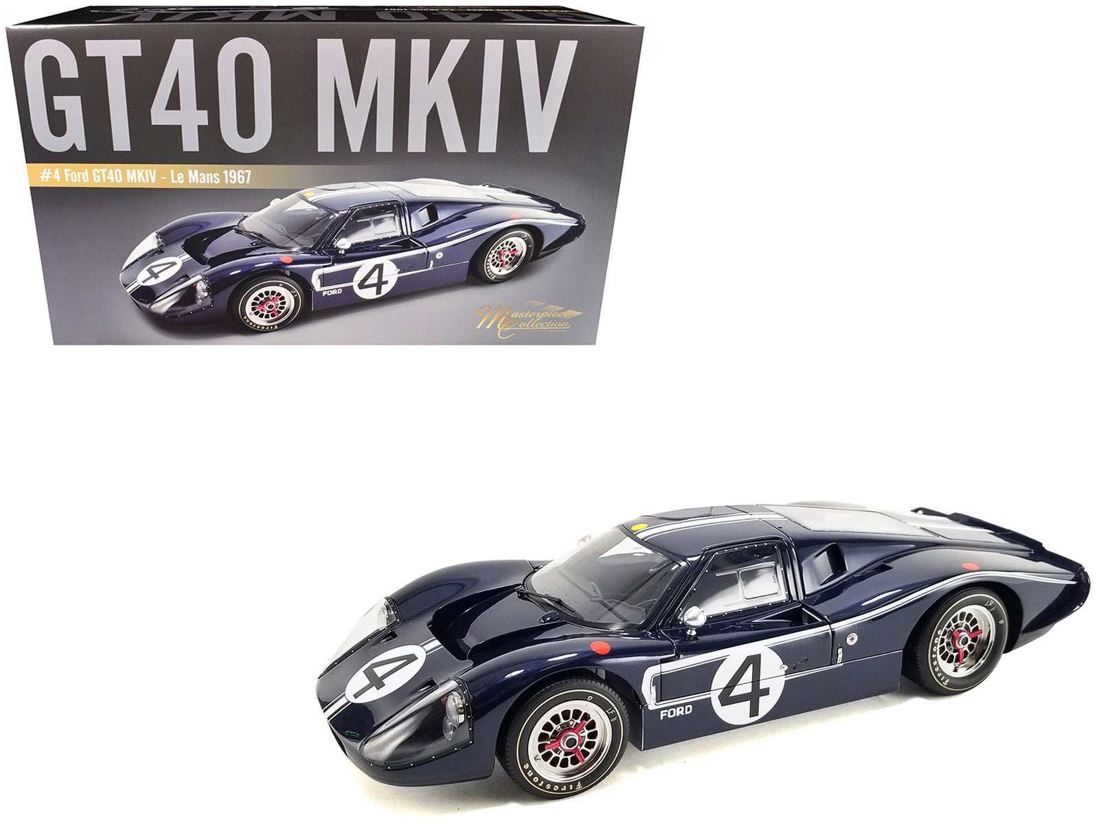 Ford GT40 MKIV #4 Denny Hulme - Lloyd Ruby "Holman & Moody" "24 Hours of Le Mans" (1967) "Masterpiece Collection" 1/12 Diecast Model Car by ACME  free shipping USA
