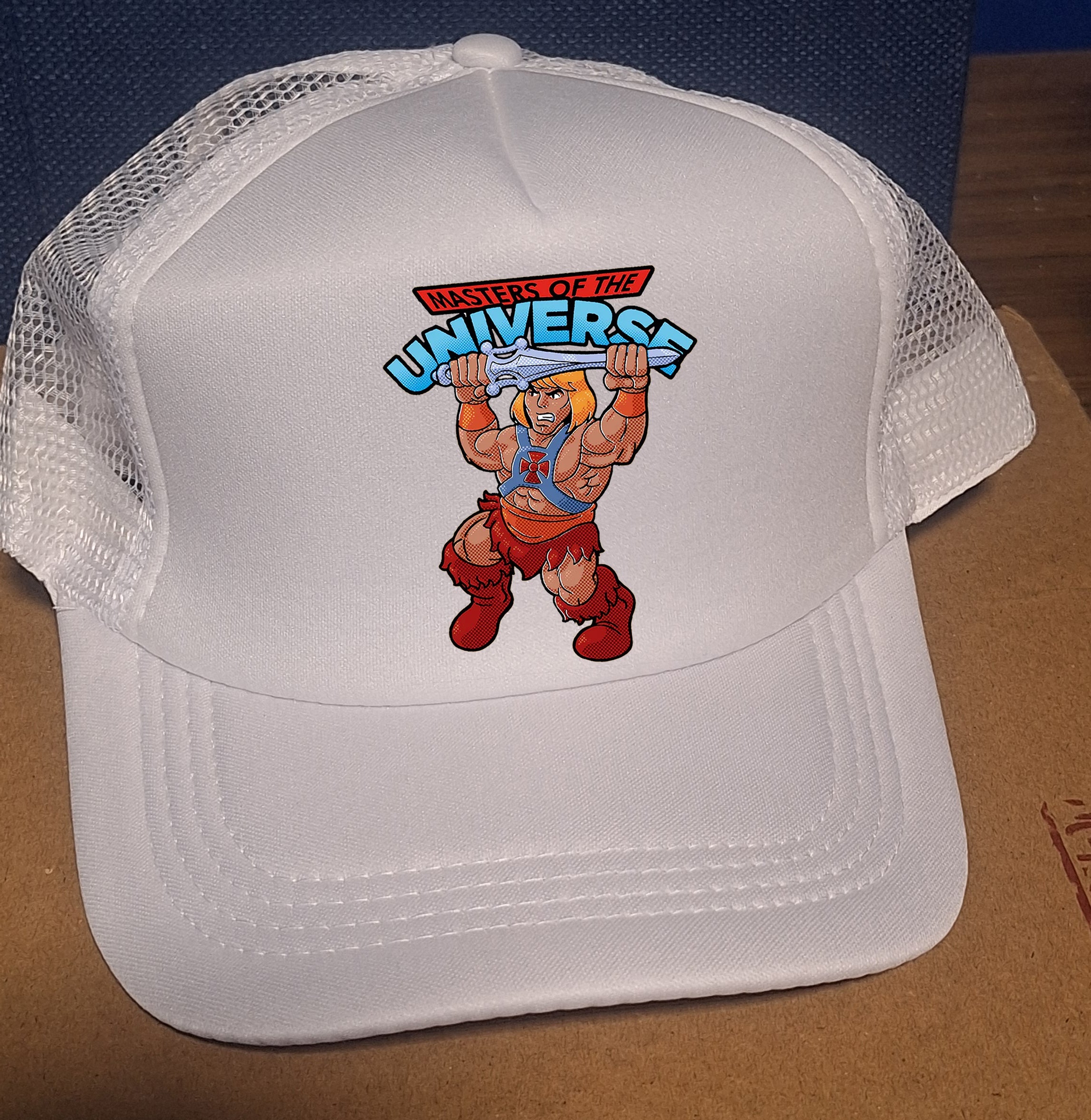 Adjustable Trucker Baseball Cap Masters of the Universe He-Man MOTU