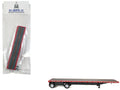 High Boy Spread Axle Flatbed Trailer Red 1/87 (HO) Plastic Model Car by HO Logistics  free shipping USA
