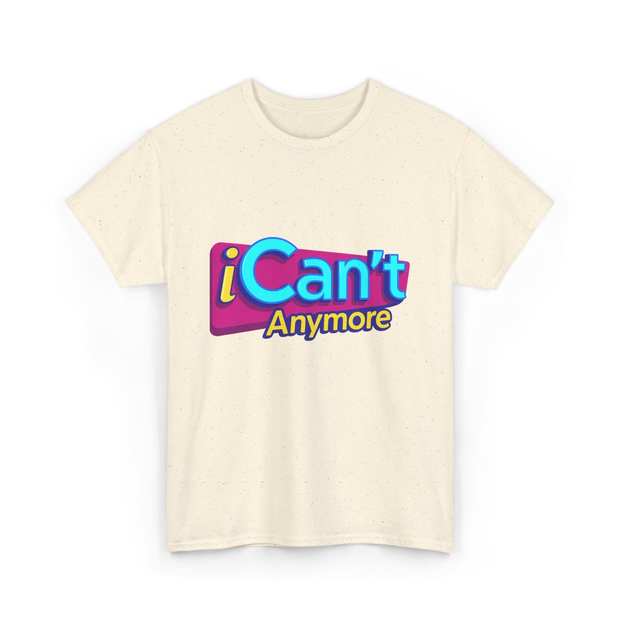 iCan't Anymore T-Shirt – iCarly Burnout Meme Tee, Y2K Aesthetic Gen Z Mental Health Humor