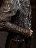 Ragnar medieval leather bracers (Vikings s2)