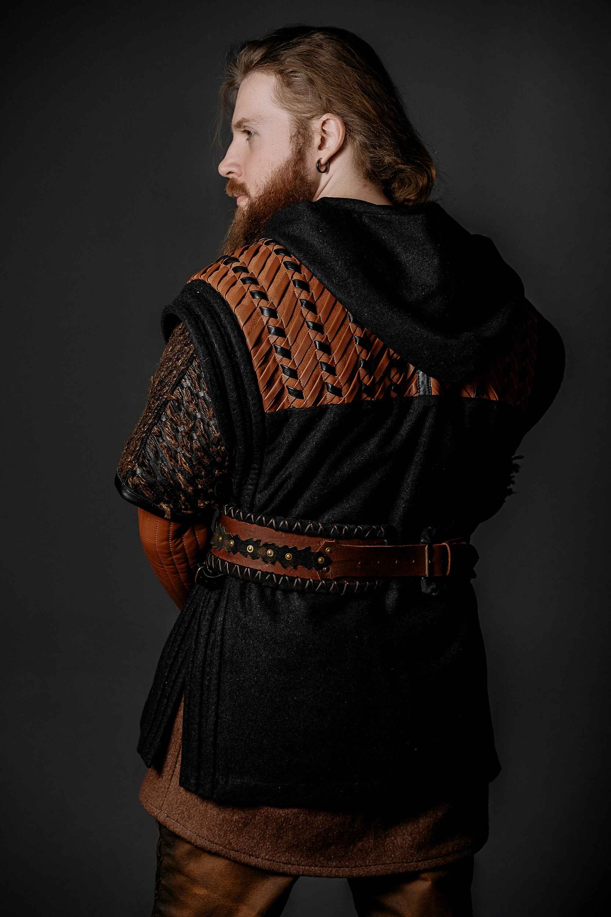 Ubbe leather wide belt