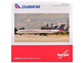 Ilyushin IL-62M Commercial Aircraft "Cubana de Aviacion" (T1280) White with Blue and Red Tail 1/200 Diecast Model Airplane by Herpa  free shipping USA