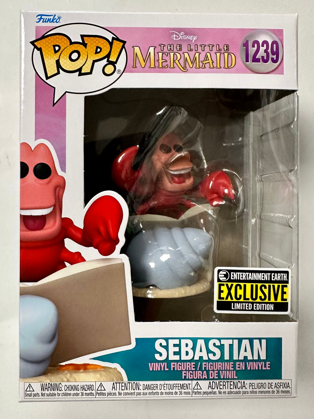 Funko Pop! Disney Conductor Sebastian #1139 The Little Mermaid 2022 EE Exclusive