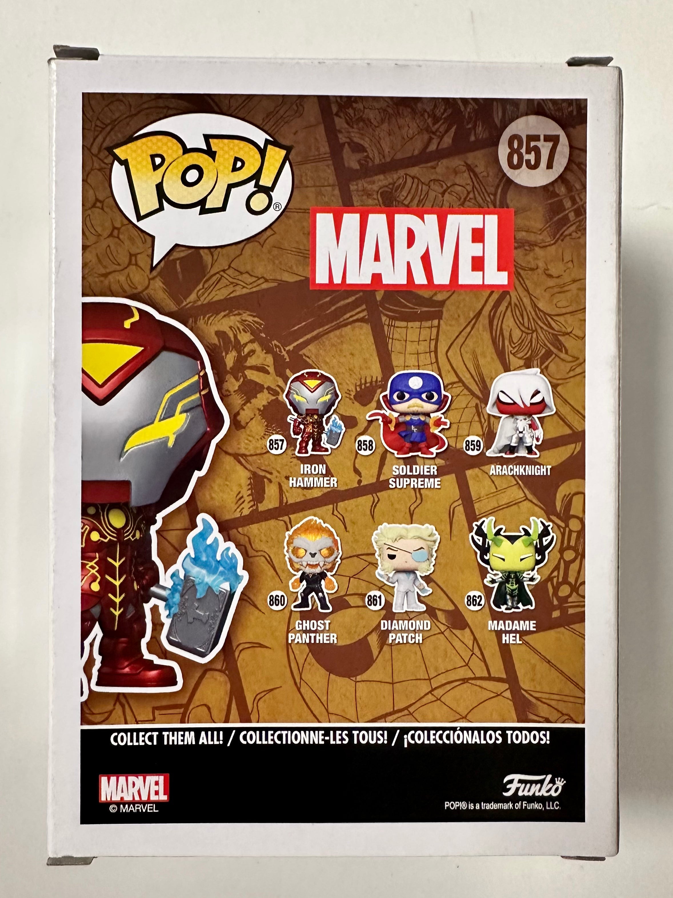 Funko Pop! Marvel Iron Hammer #857 Infinity Warps 2021 Glow Target Exclusive