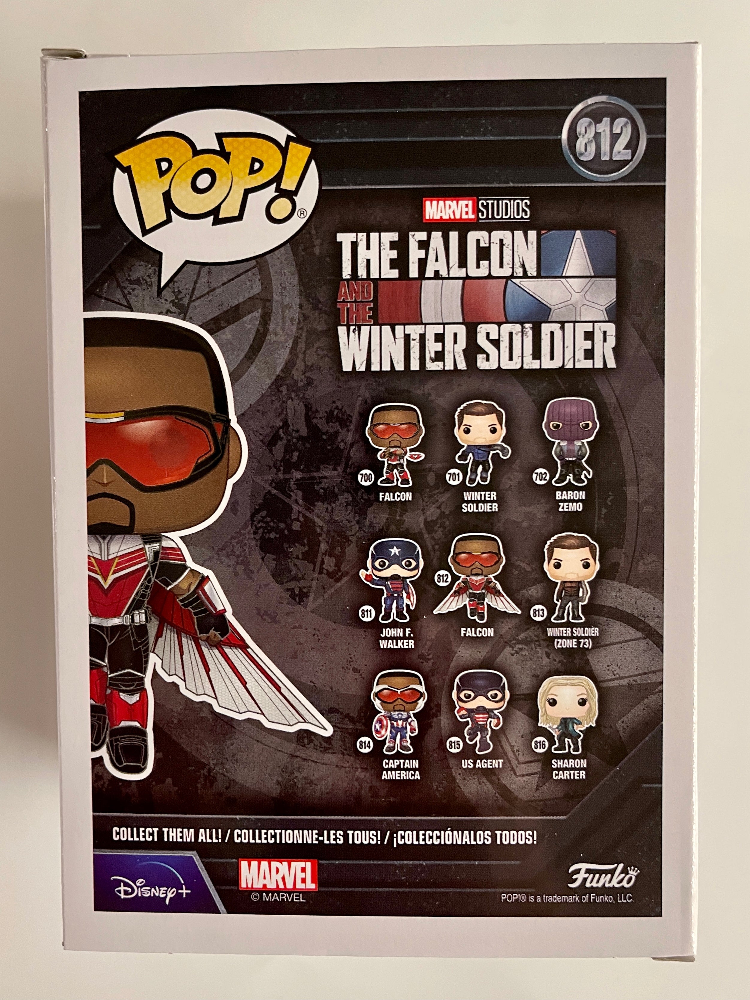 Funko Pop! Marvel The Falcon #812 Falcon And The Winter Soldier Disney +