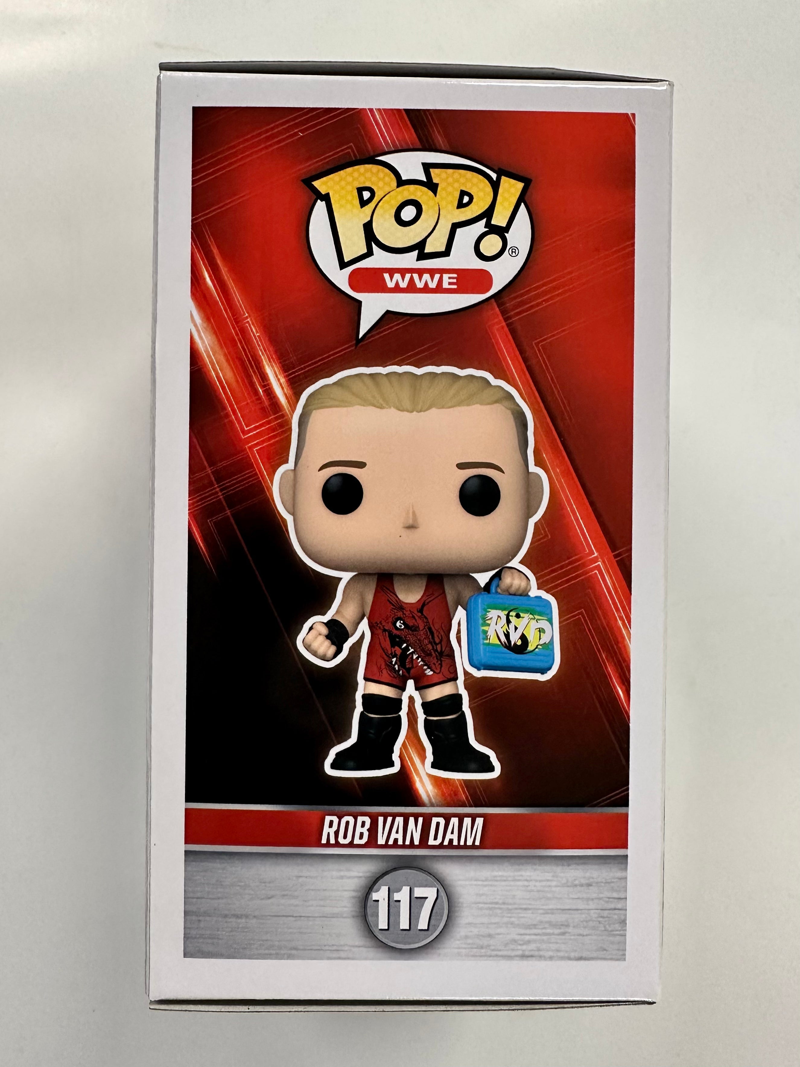 Rob Van Dam Signed WWE Wrestling Funko Pop! & Pin Money in the Bank Exclusive #117 With JSA COA