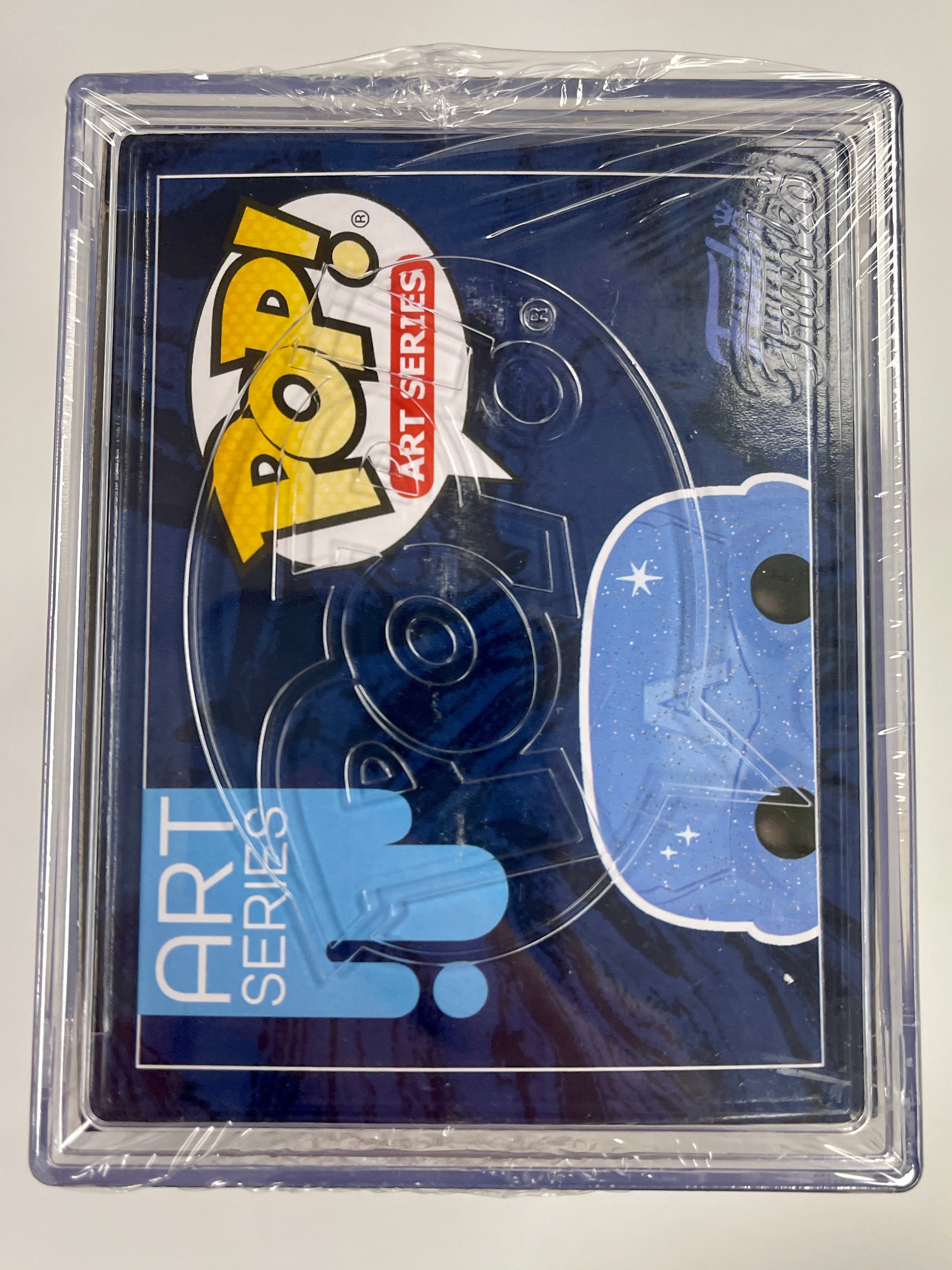 Funko Pop! Marvel Studios Captain America (Blue) #46 Infinity Saga Art Series in Hard Stack