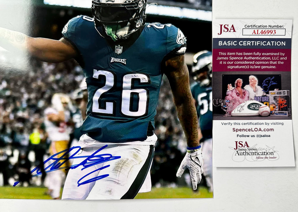 Miles Sanders Signed Philadelphia Eagles RB 8x10 NFL Photo With JSA COA
